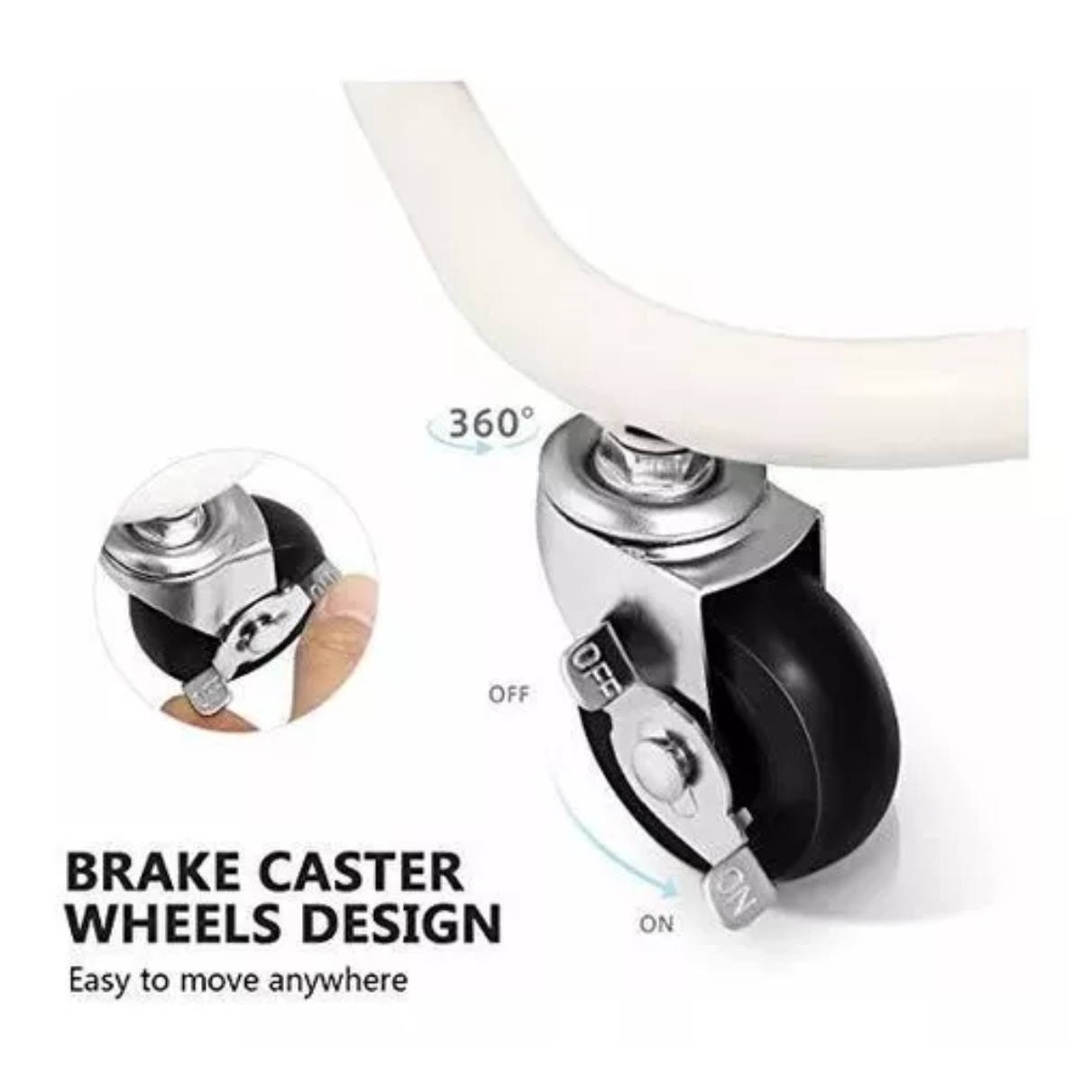 Vista 4 de Carrito organizador 3 niveles ES-3 - color: BLANCO